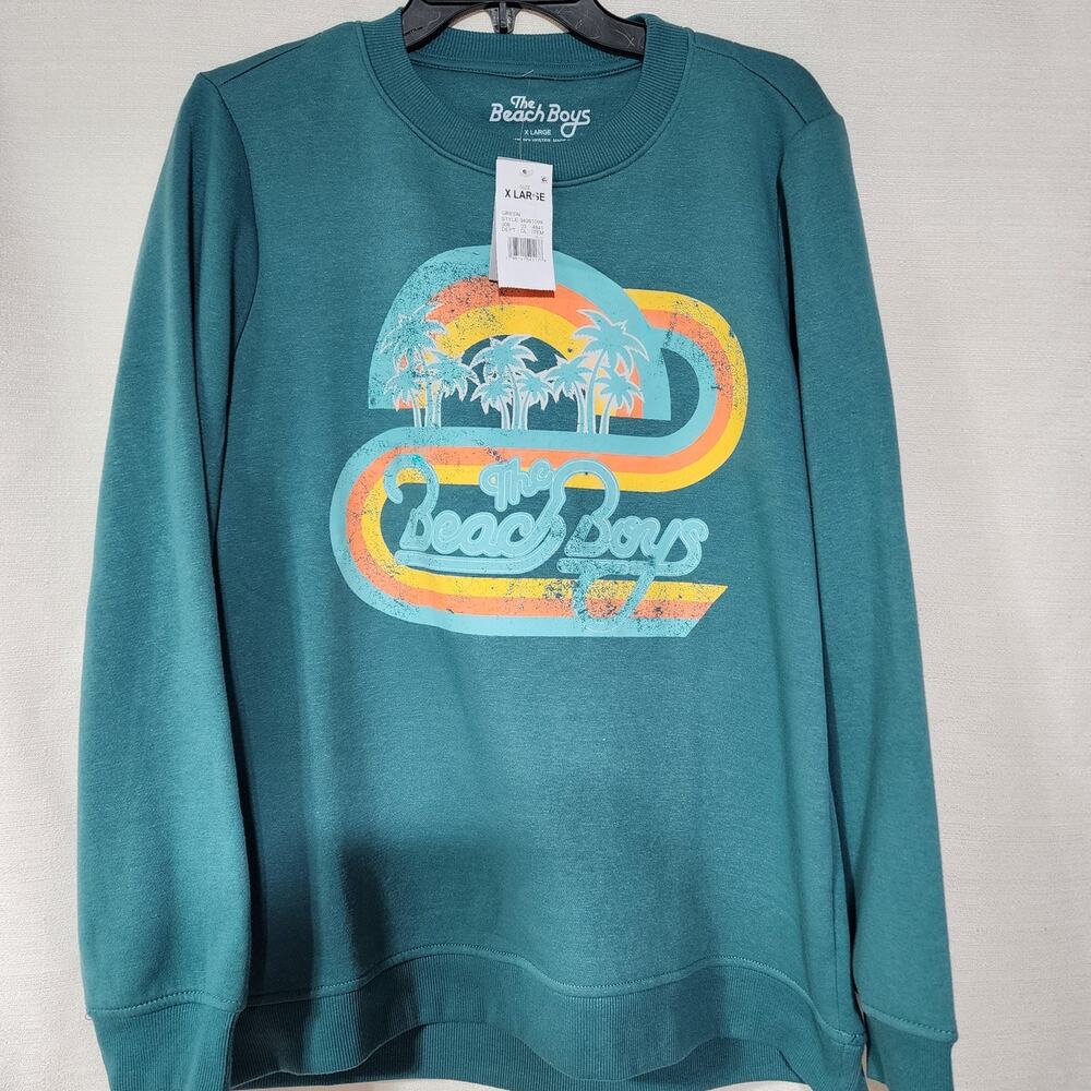 Beach boy's Green sweatshirt women's XL-faded